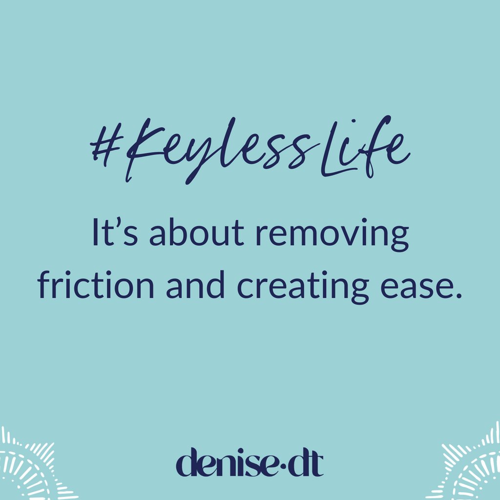 DeniseDT's tweet photo. How to implement my #keylesslife philosophy today
Find out more in my new book Chill & Prosper, pre-order today at https://t.co/449CpMdXPl https://t.co/TW6GbtAKyu