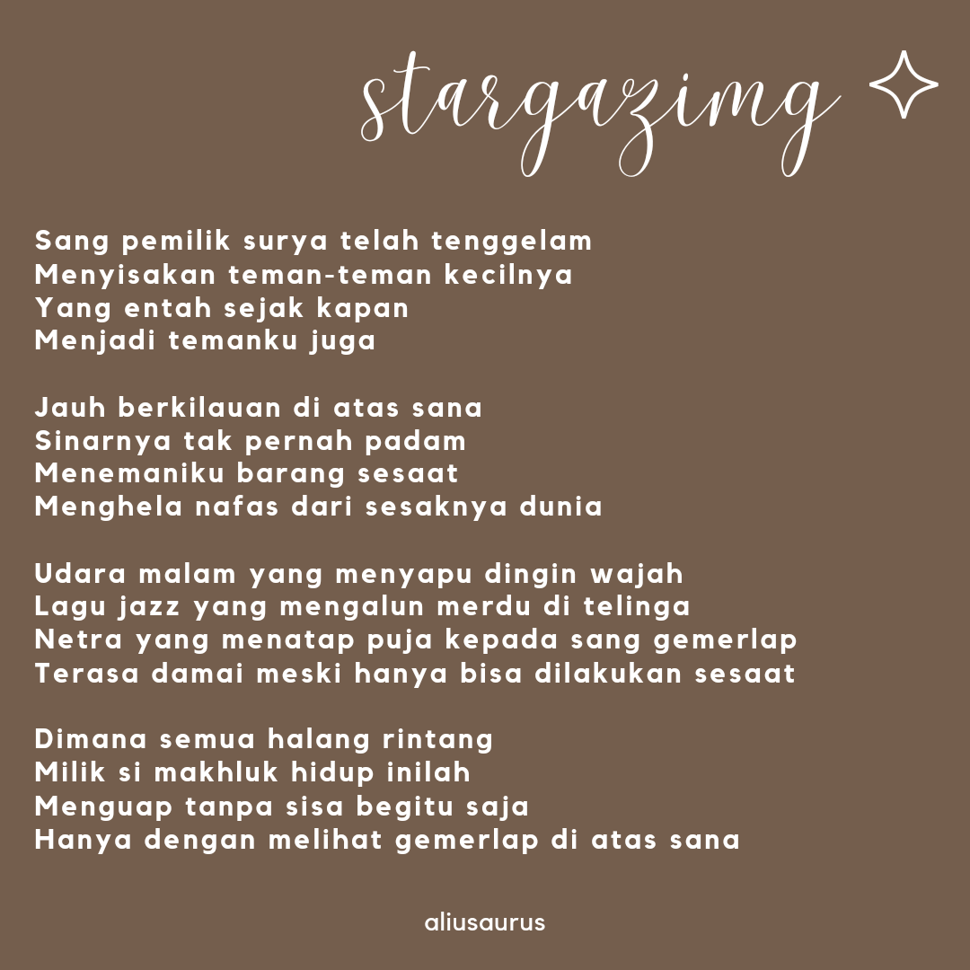 thisemesta's tweet photo. — terimakasih untuk si bintang, si teman malam kesayangan https://t.co/bS9xs0Joh0