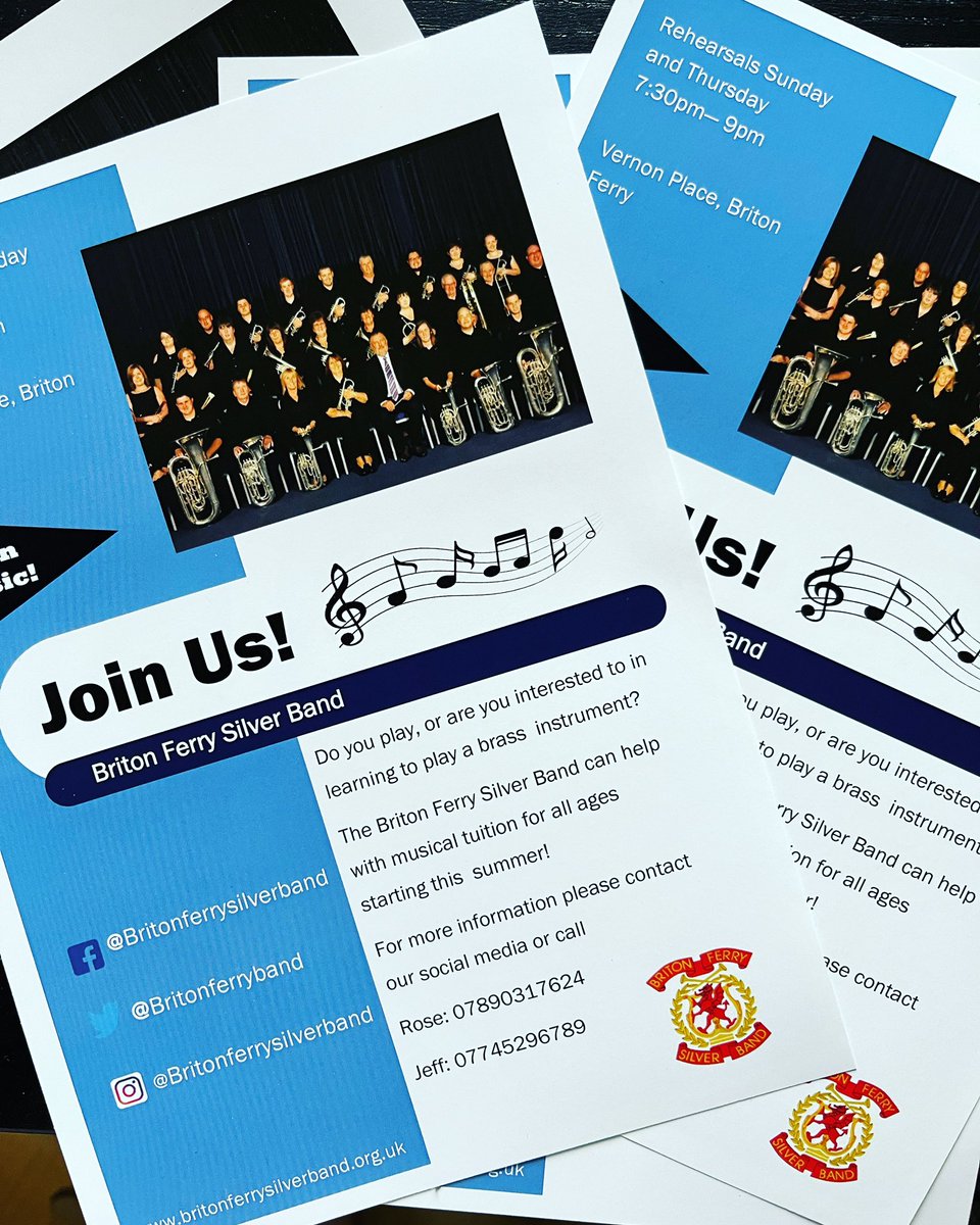 Briton Ferry Silver Band - Band Arian Llansawel (@britonferryband) on Twitter photo Join Us / Ymunwch รข Ni!! Join Us / Ymunwch รข Ni!!