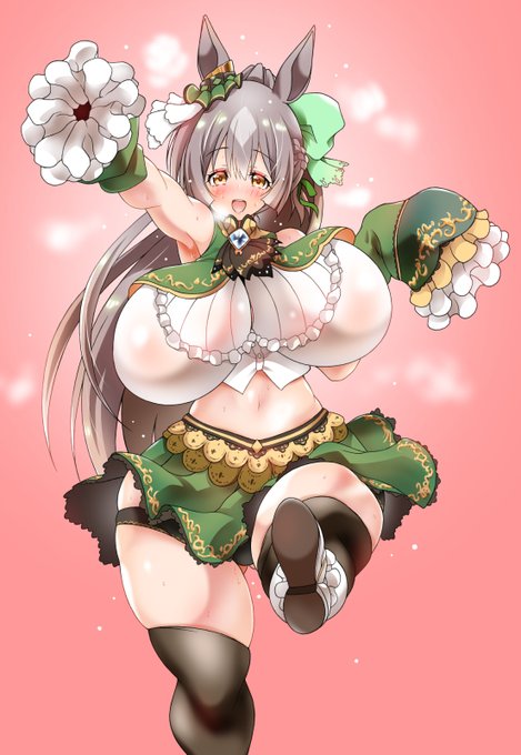 お袖をポンポンにするチアダイヤちゃん
🥛\('・ω・`)ノ💎
「フレっ♪フレっ♪キタちゃんっ❤️トレーナーさんもがんばれ❤️がんばれっ❤️」 