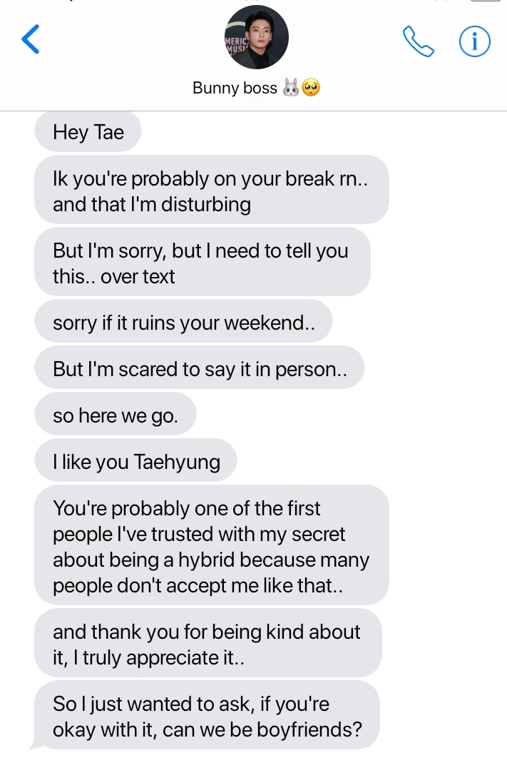 ----It was a long weekend, Taehyung was planning on what to do but it kinda felt boring.Until his phone rang with a notification from his boss.