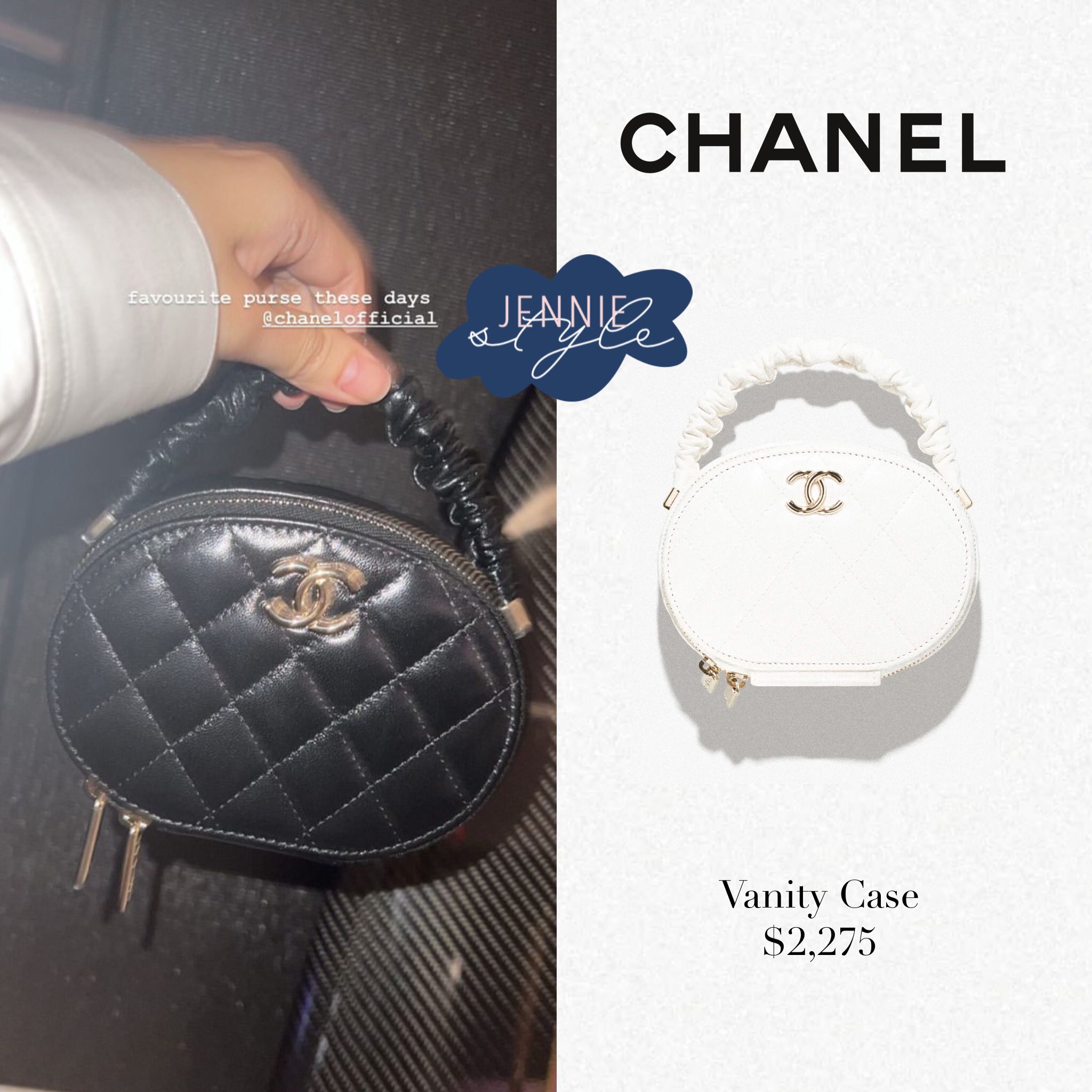 Jennie Style on X: 220606 jennierubyjane IG Update Chanel Vanity Case (in  black) $2,275 #BLACKPINK #JENNIE #제니 #jenniefashion #jenniestyle   / X