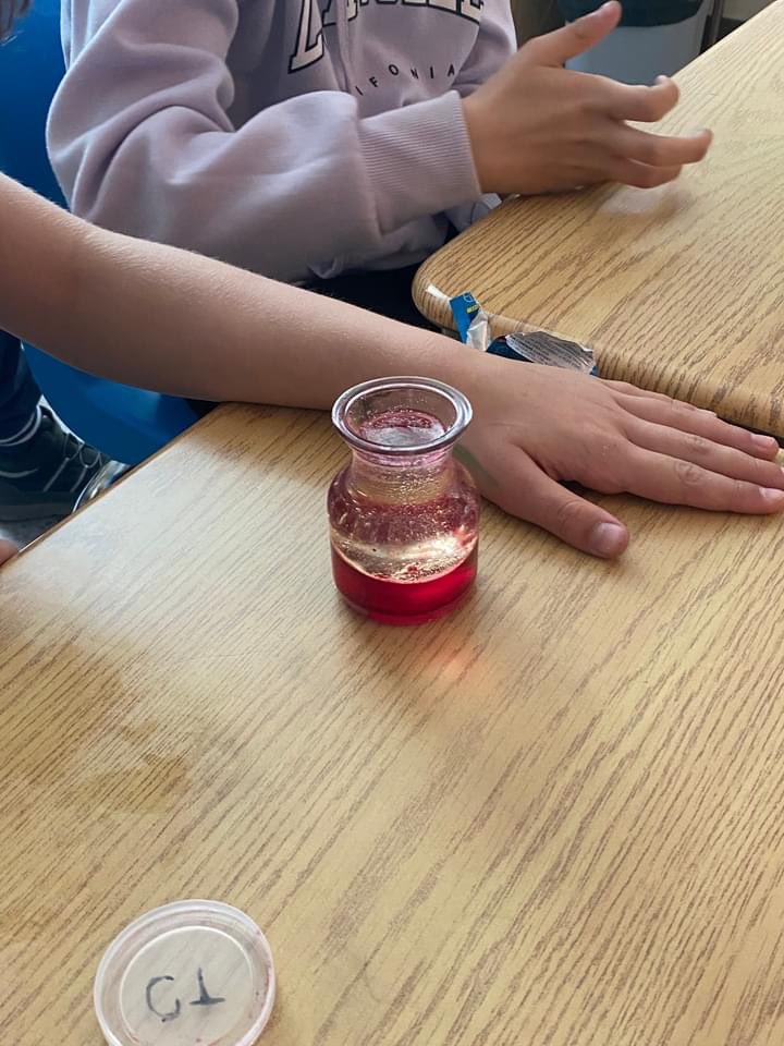 VulcanPrairiev1's tweet photo. Some of our heads 4/5 students exploring classroom chemistry this past week. https://t.co/BlSeV0vWtE