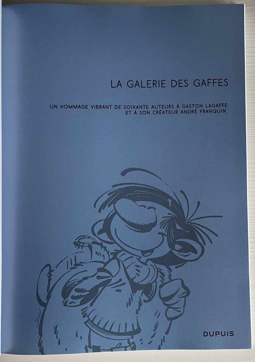 3gr3S_S3rg3's tweet image. 3/4
Dans le désir de compléter ma collection dont le thème #GastonLagaffe fut une petite déferlante sur tous #RS confondus 

- Gaston vu par 60 auteurs -
- La galerie des gaffes (avec une magnifique illustration de #Delaf en couverture) @EditionsDupuis