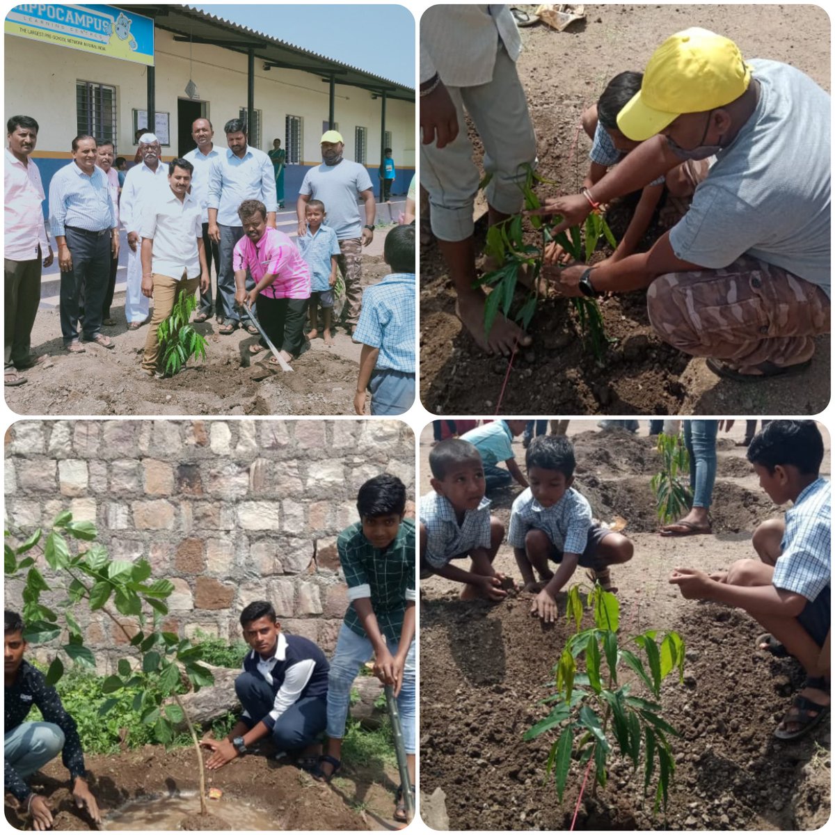 chanduhort_123's tweet photo. ವಿಶ್ವ ಪರಿಸರ ದಿನಾಚರಣೆ ನಿಮಿತ್ಯ ಕಲ್ಲೋಳಿ ಪಟ್ಟಣದ ಶ್ರೀ ಬಸವೇಶ್ವರ ಶಿಕ್ಷಣ ಸಂಸ್ಥೆ ವತಿಯಿಂದ 200 ಸಸಿಗಳನ್ನು  ನೆಡುವ ಕಾಯಕದಲ್ಲಿ ಭಾಗಿಯಾದ ಕ್ಷಣ.! 
#SaveTheMotherEarth https://t.co/Wq5PVdphas