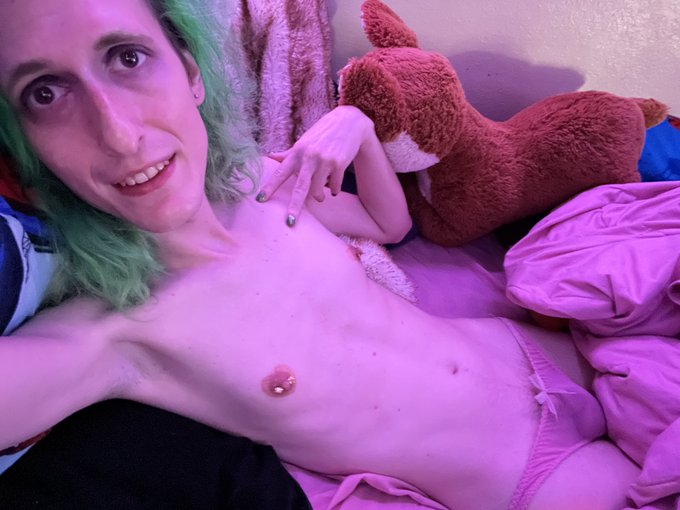 Last nights makeup still on but feeling sexy!!   Check out my OF https://t.co/OEzVNEhL9d  #TransIsBeautiful<a href="/tag/tattoos"class="tags"><span>#tattoos</span></a><a href="/tag/piercings"class="tags"><span>#piercings</span></a><a href="/tag/aesthetic"class="tags"><span>#aesthetic</span></a><a href="/tag/bimbo"class="tags"><span>#bimbo</span></a><a href="/tag/greenhair"class="tags"><span>#greenhair</span></a>