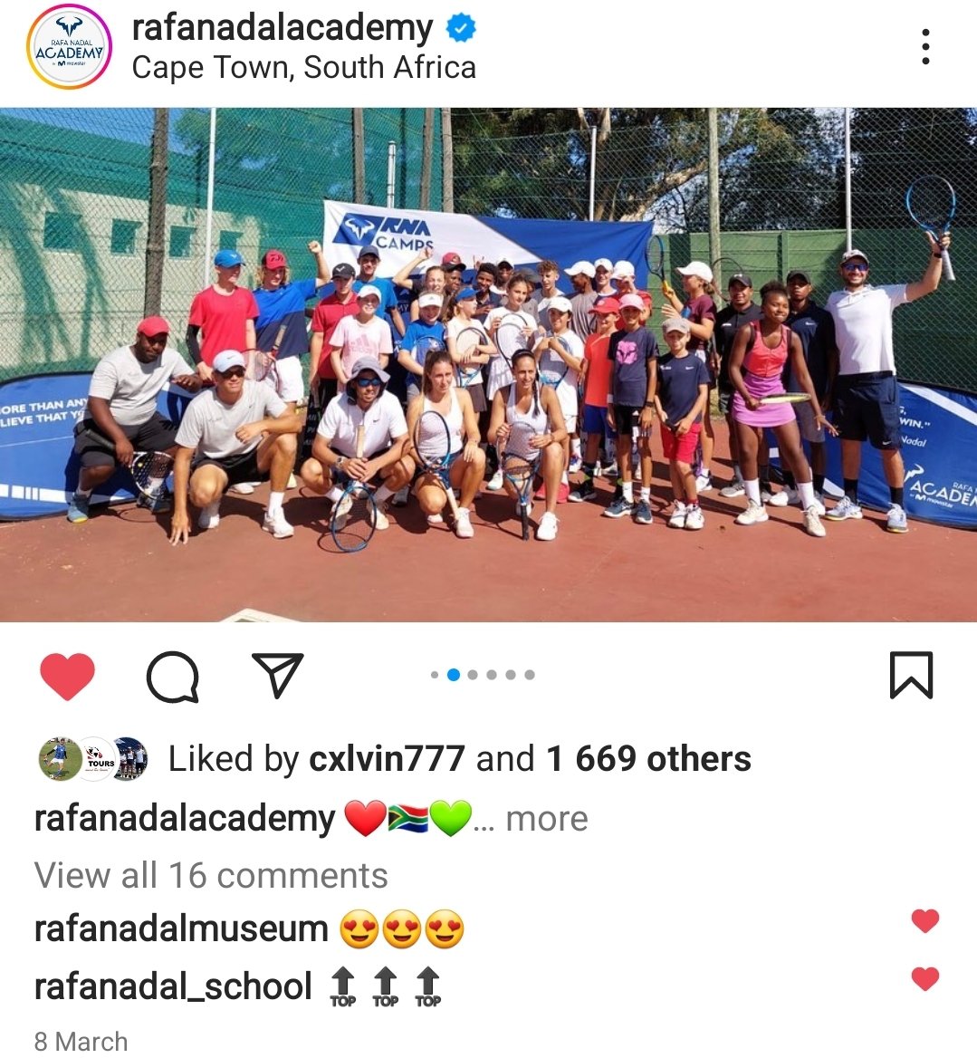 simsport's tweet photo. Our next EXCLUSIVE camp with @rnadalacademy in South Africa will take place between the 5th and 10th Jan 2023. Strand Tennis Club. Seniors welcome too. Enquire at rnacamp@simtours.co.za . #Experiencethedream #Vamos 🐐🇿🇦 https://t.co/hqOBOpRTFf