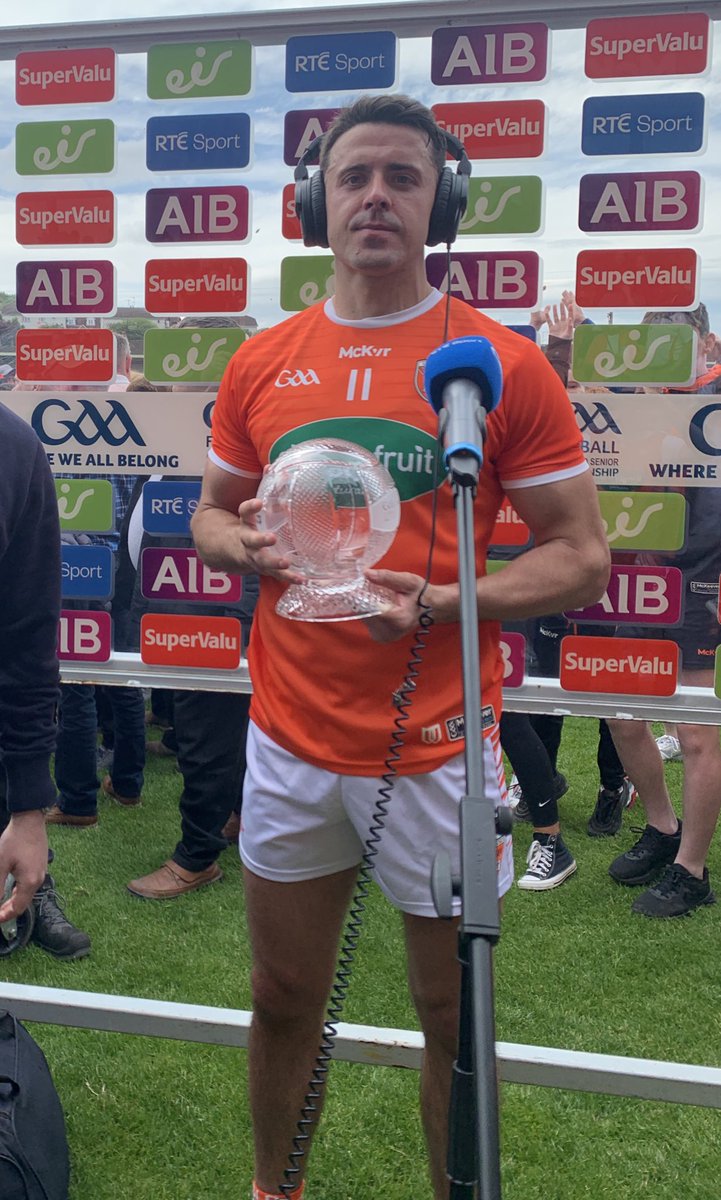 Armagh_GAA's tweet photo. Today’s Man of the Match Stefan Campbell after a scintillating performance. Well done Soupy 👏👏👏 https://t.co/RbzLZr5tDM