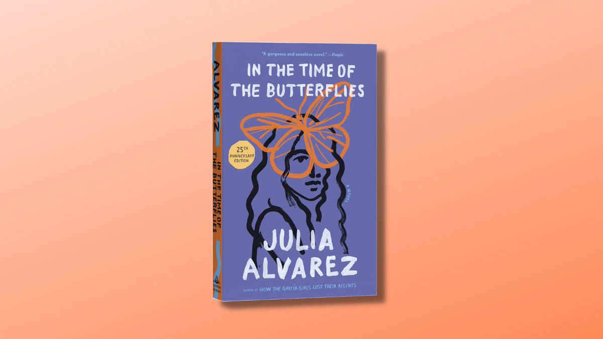AlgonquinBooks's tweet photo. This is your Sunday Julia Alvarez Appreciation Tweet. Read @writerjalvarez's great interview with @Belletristbooks and listen to their playlist inspired by #IntheTimeoftheButterflies: https://t.co/McBklMCm8D https://t.co/N52umAXRkb