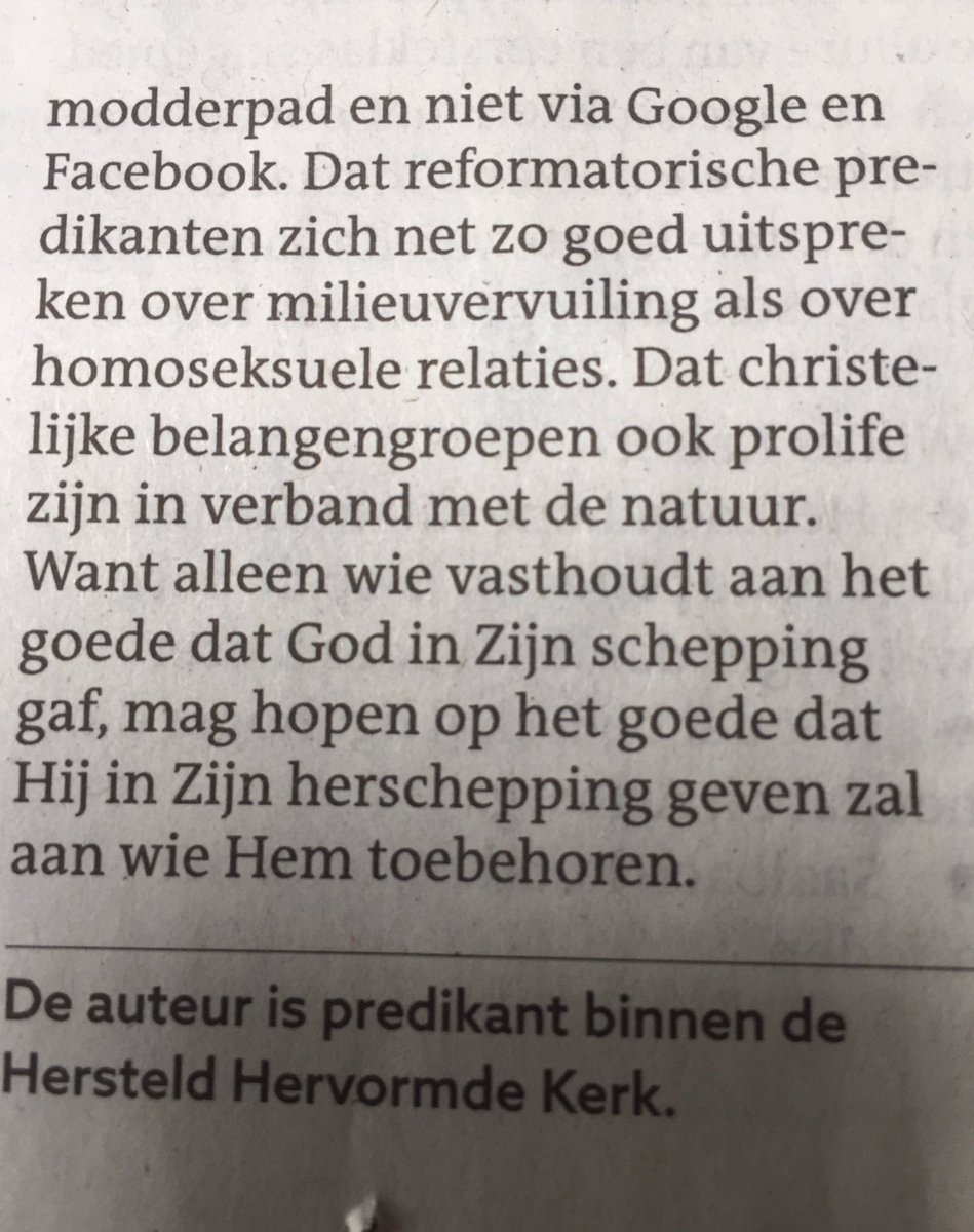 Free7Mark's tweet image. Bij deze predikant in het @refdag staat homoseksualiteit gelijk aan milieuvervuiling.