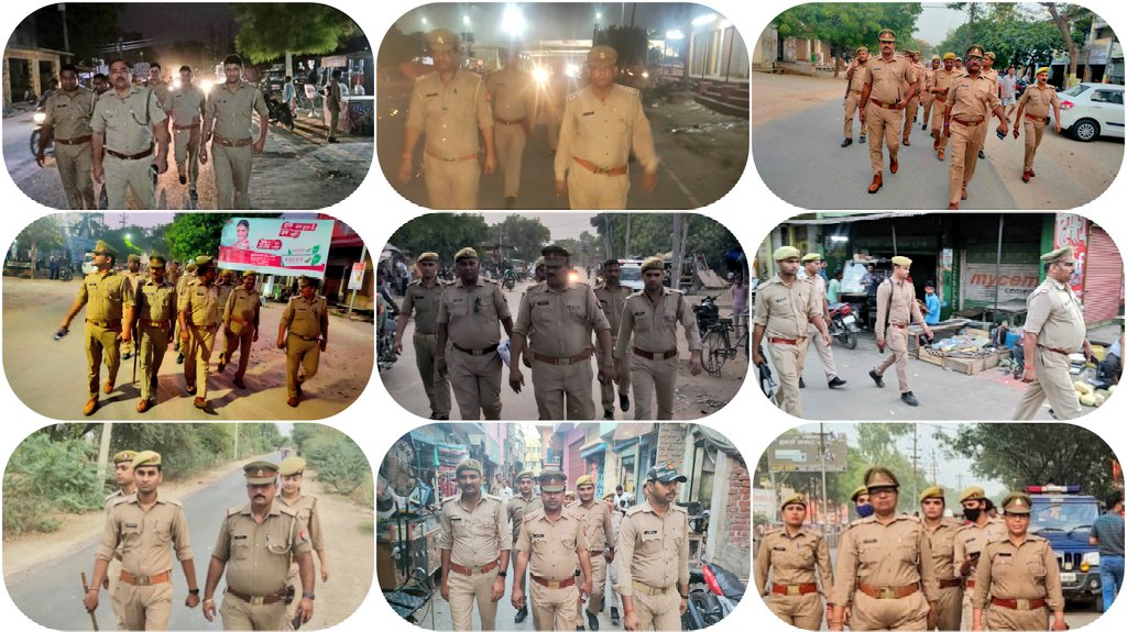 Etahpolice's tweet photo. #FootPatrollingUpp #UPPolice
एटा~ आमजन में सुरक्षा तथा पुलिस के प्रति विश्वास की भावना उत्पन्न करने के उद्देश्य से एसएसपी एटा के निर्देशन में जनपदीय पुलिस द्वारा भीड़भाड़ वाले बाजारों, बस स्टॉप आदि स्थानों पर अतिक्रमण हटवाते हुए पैदल गश्त की गई। https://t.co/RoMzZZHCzA