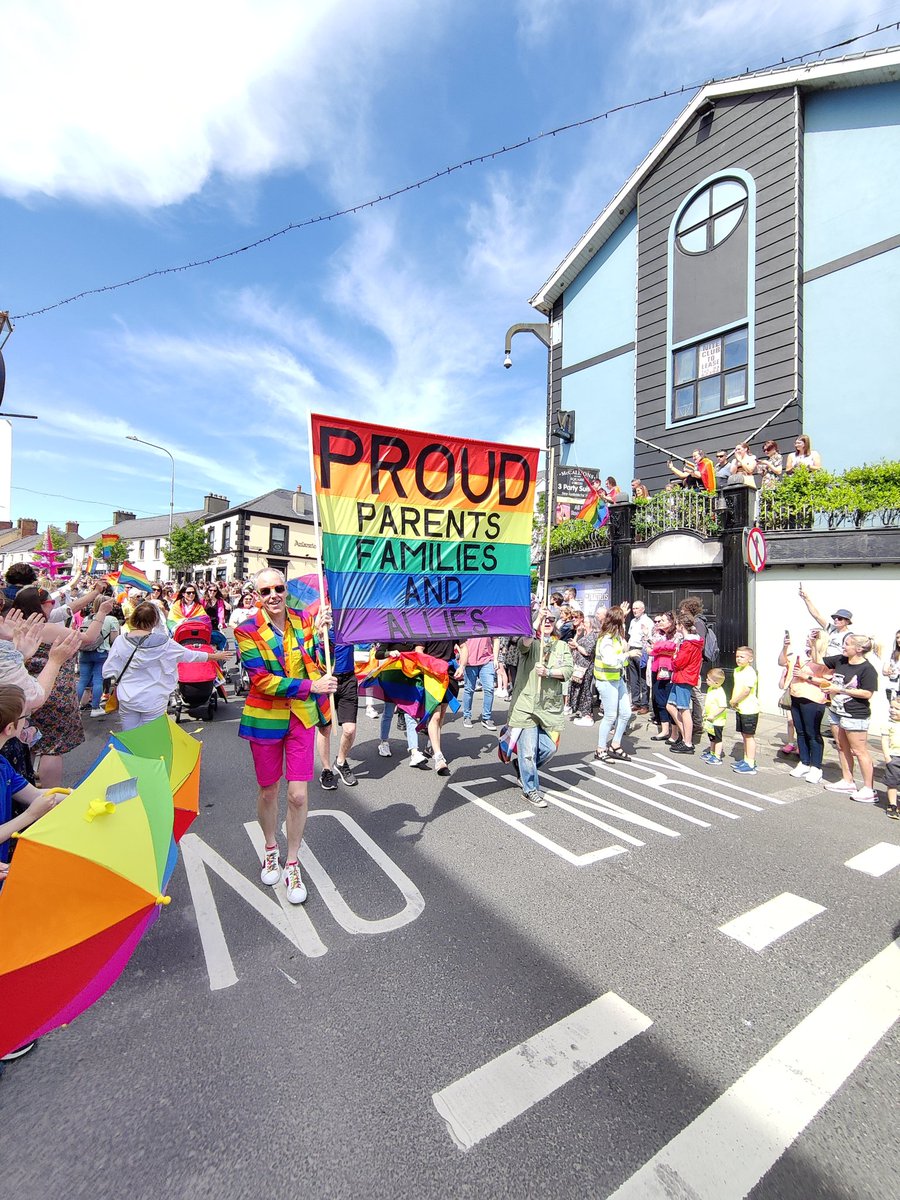 aidanjmcg's tweet photo. Absolutely incredible to be at Donegal's first ever #Pride parade and actually quite emotional to see it in my home town of Buncrana.

#inishowenpride https://t.co/zzq0GE98qG