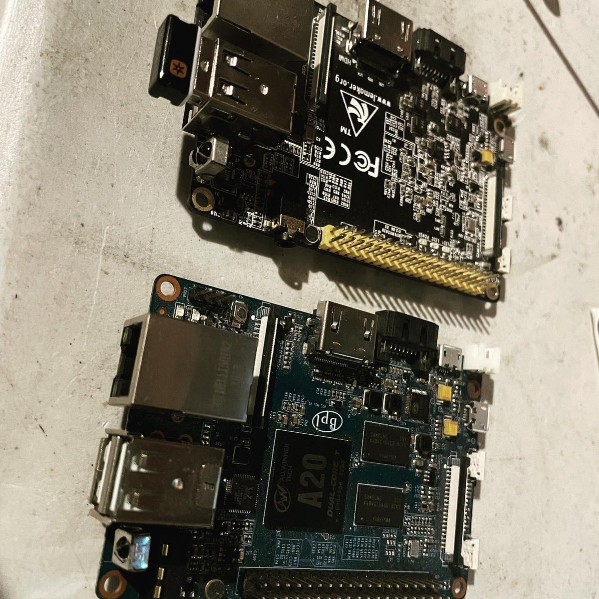 CMDannCA's tweet image. Weekend project was making myself some custom rack mounts for these 2 bpi devices for my IoT systems and keep them from just dangling #3Dprint #singleboardcomputer #iot
