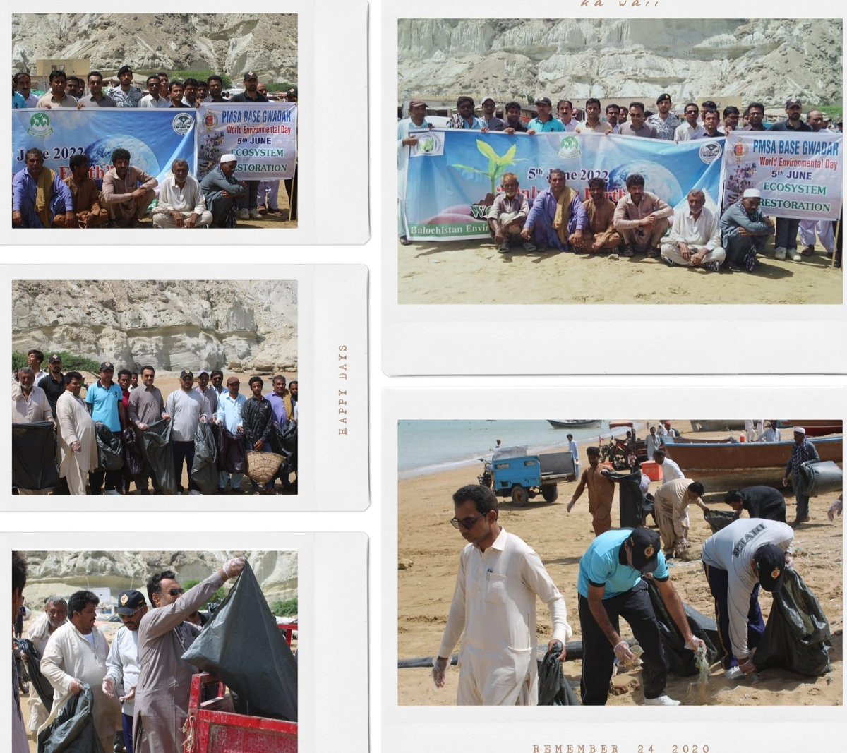 Fridays4Baloch's tweet photo. Celebrated world Environment Day 5th june (WED 2022) by BEPA Balochistan, Gwader Development Authority ( GDA) PMSA, GPA, local fishermen, NIO Gwader office and Gwader Chamber of Commerce at Gwader.Beach cleaning and awareness walk organised at west bay Gwader.
#FRIDAY_FOR_FUTURE https://t.co/igbZyJEpPR