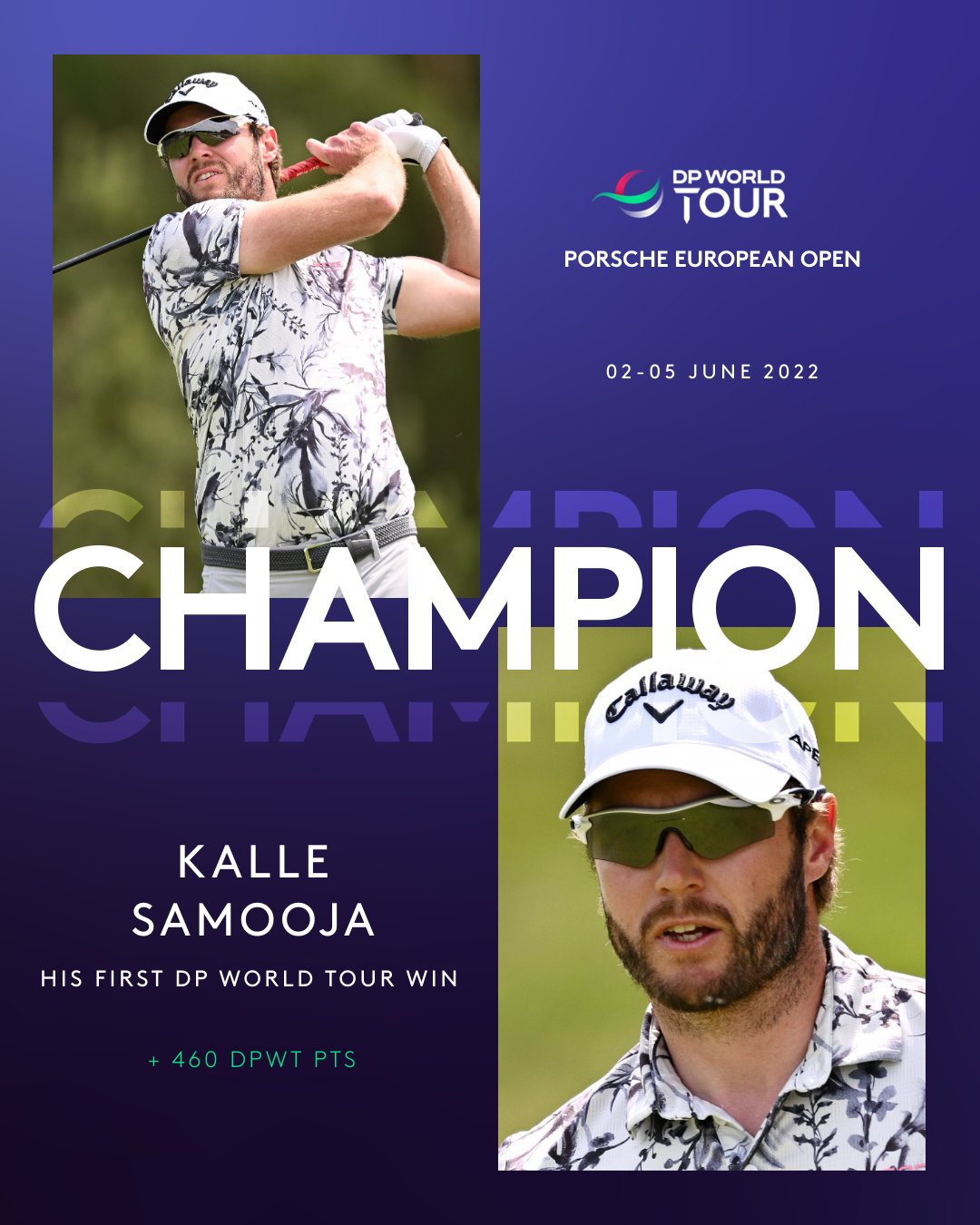 DP World Tour on Twitter "First victory on Tour 🏆 KalleSamooja wins