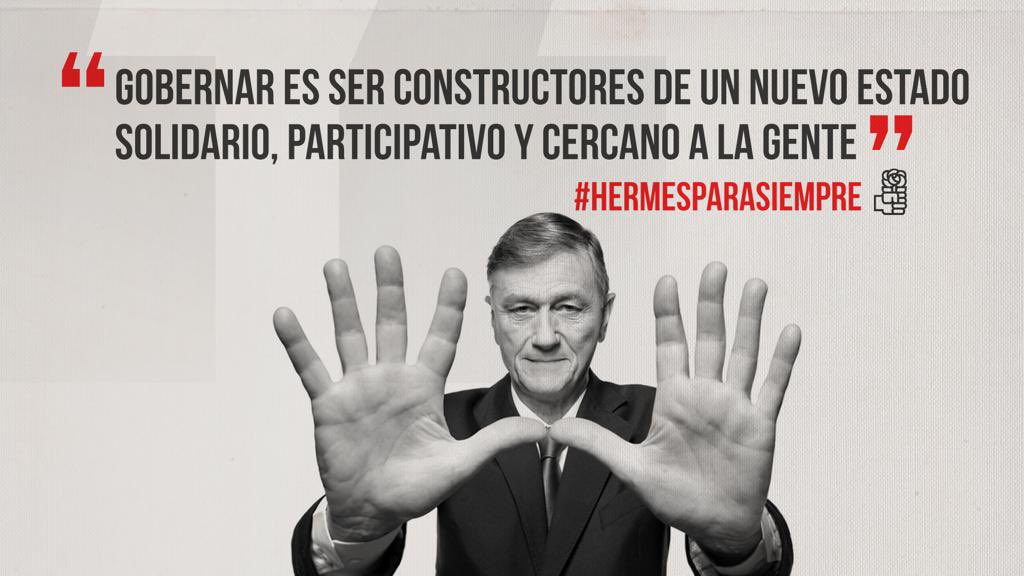 #HERMESPARASIEMPRE con respeto y admiración por la huella profunda que supiste generar en la construcción del progresismo, se te recuerda y extraña. Seguiremos marchando!