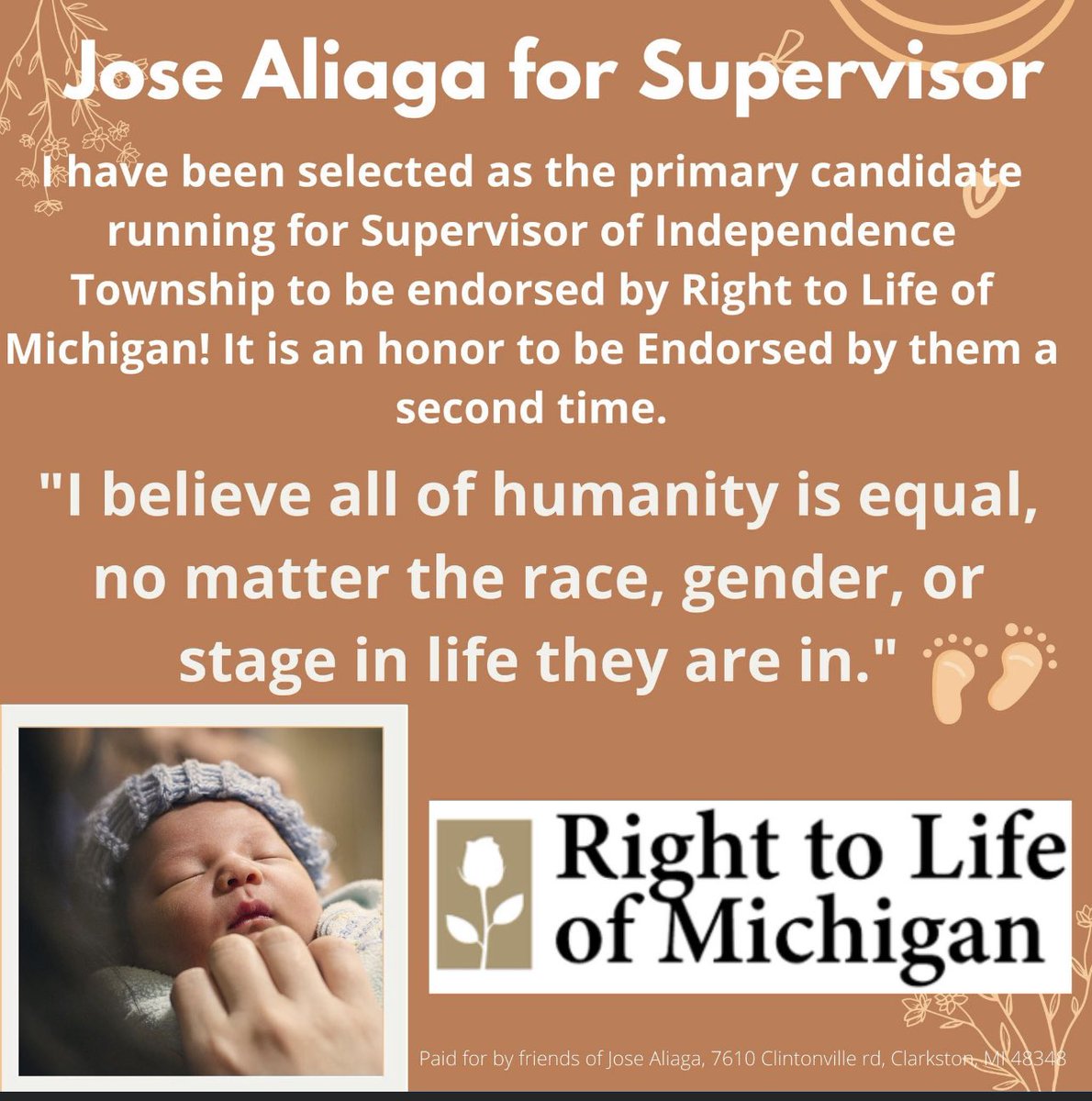 Aliaga7Jose's tweet photo. #ProLife #winJoseWin #JoseAliaga #Clarkston #USA #Michigan https://t.co/wVJsmKpWMU