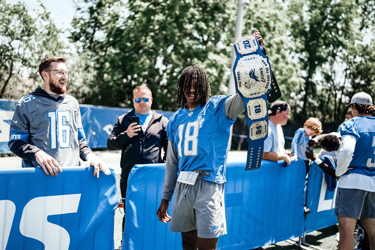 That1LionsFan's tweet photo. This WR room is gonna have so much swag it's gonna be lit🔥 https://t.co/8peXthyrFY