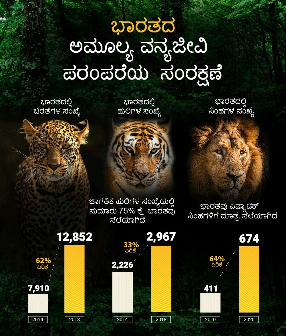 ಭಾರತದ ಅಮೂಲ್ಯ ವನ್ಯಜೀವಿ ಪರಂಪರೆಯ  ಸಂರಕ್ಷಣೆ

via NaMo App