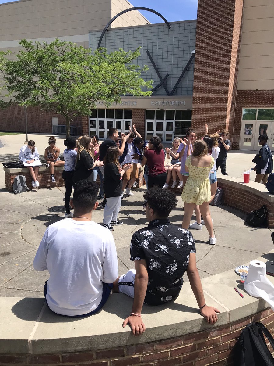 These students &amp; teachers exemplify school community. Friday the Civil Rights class held their first end of year picnic. One student brought food from his culture which was amazing. The music was awesome &amp; students felt free to dance…or not.  If only I could bottle this up ♥️