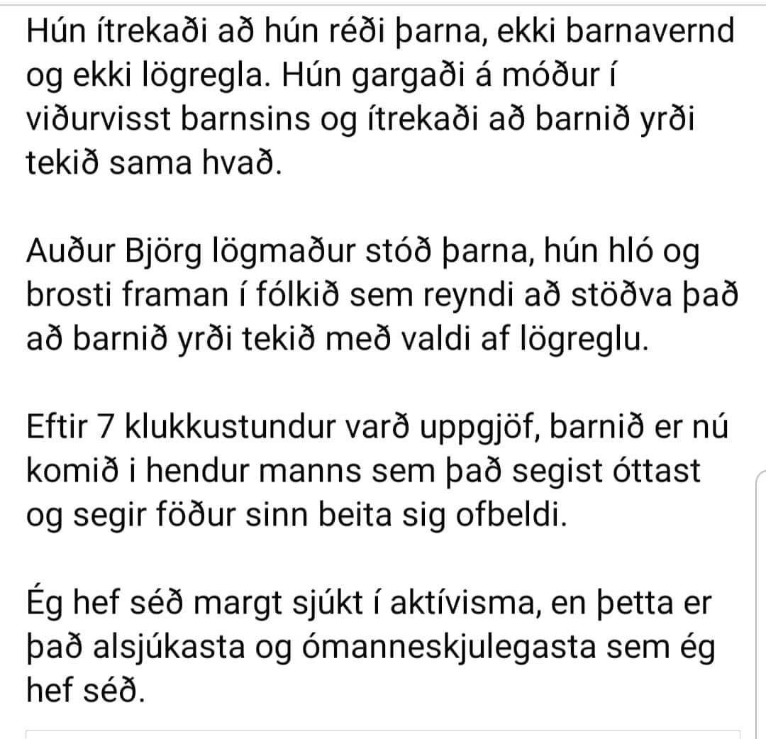Hjördís og dætur eiga skilið að við hlustum! 💔