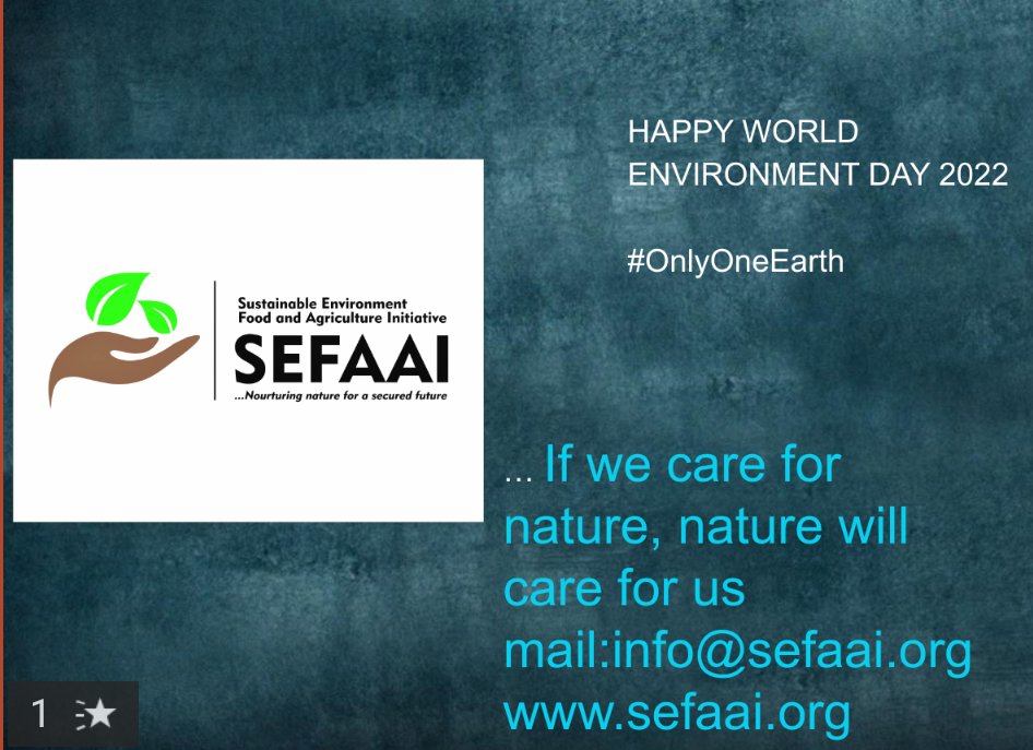 Sustainable Environment Food and Agric Initiative tweet media