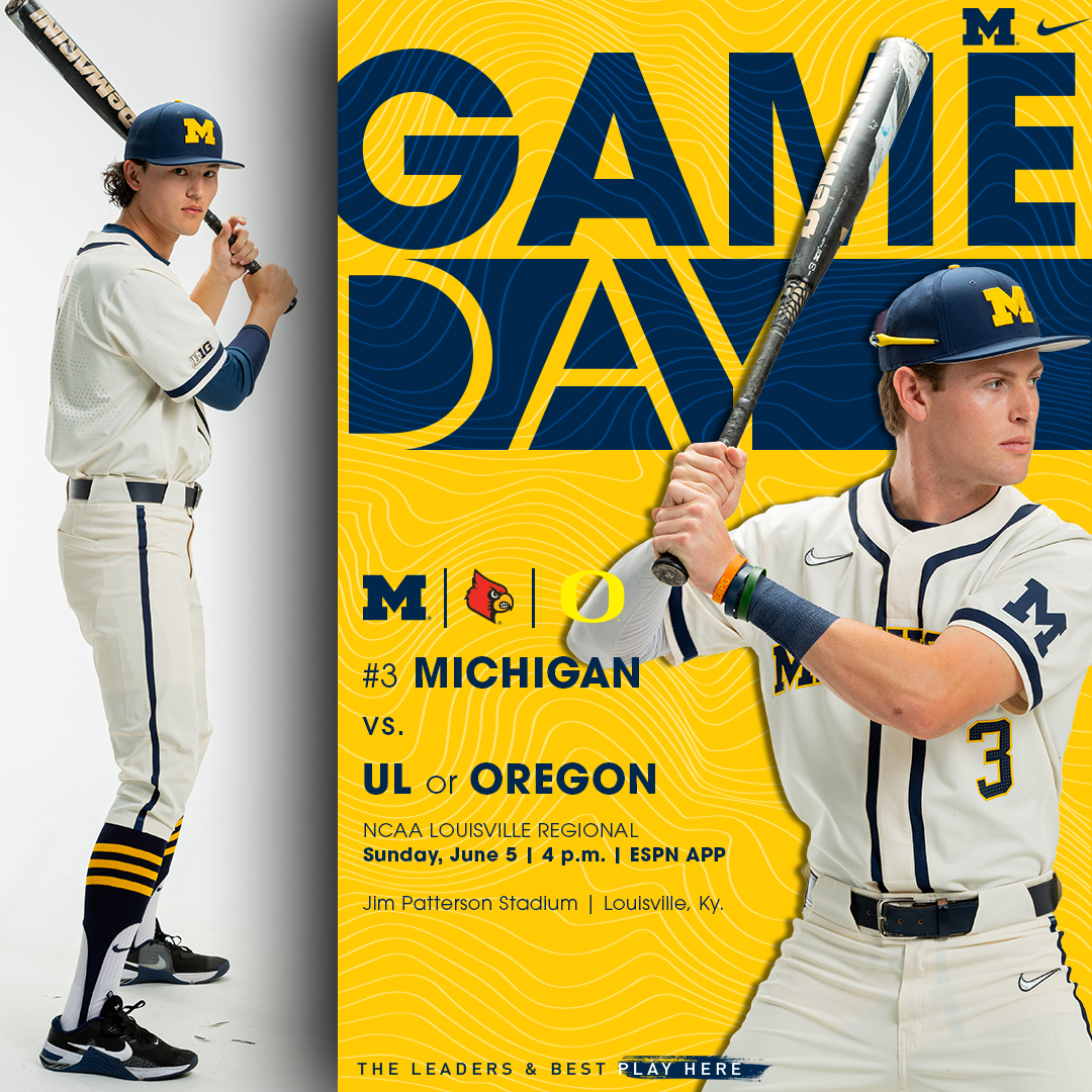 Michigan Baseball on Twitter "We play today for a regional title