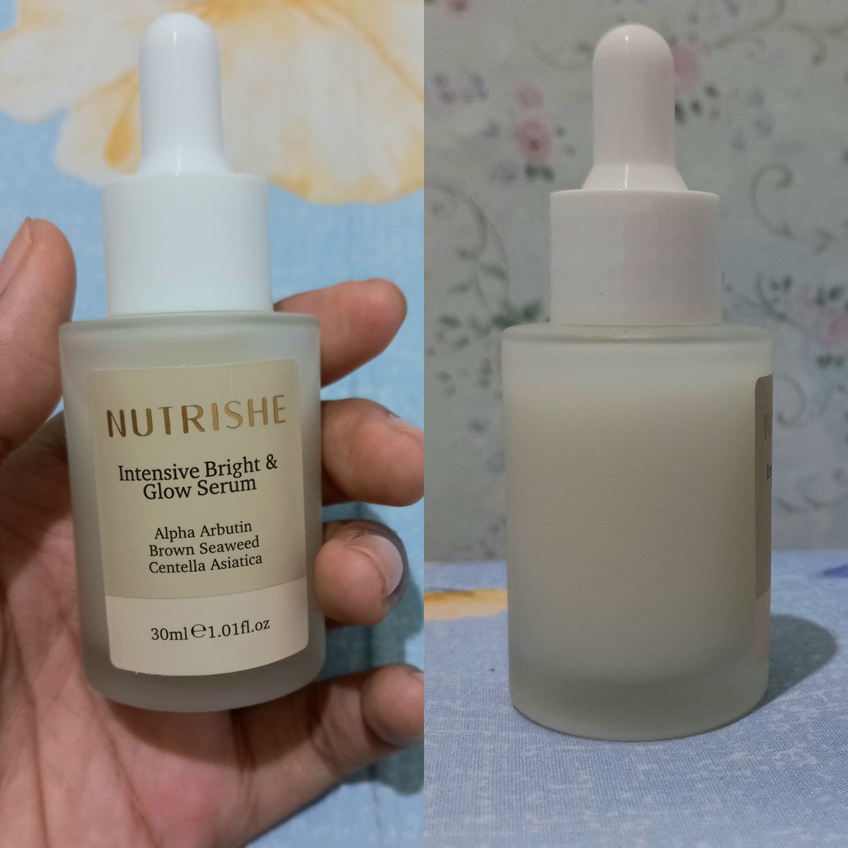 Littlemuffinlop's tweet photo. #WTS
#PRELOVED

NUTRISHE INTENSIVE BRIGHT &amp; GLOW SERUM
- Baru dipakai 3x ketika malam saja
- Beli barunya dari offline store, tapi toko ini jual di shopee juga
- ORI
- Beli baru 169k, jual 140k
- Bisa shopee atau tanya2 boleh DM 😊
- Dom semarang
#nutrishe #preloved #skincare https://t.co/KagDHkElsU