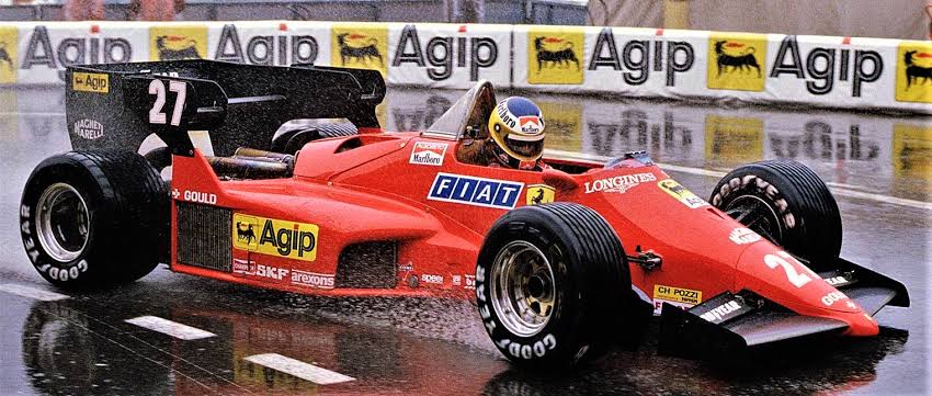 Ferrari 126C4 - 1984

600 bhp 12.200 rpm 1500 cc

V6 engine with dual overhead cams per cylinder bank, fuel injection, twin KKK turbochargers and twin intercoolers

Transverse six-speed manual gearbox, four-wheel independent suspension, four-wheel hydraulic brakes