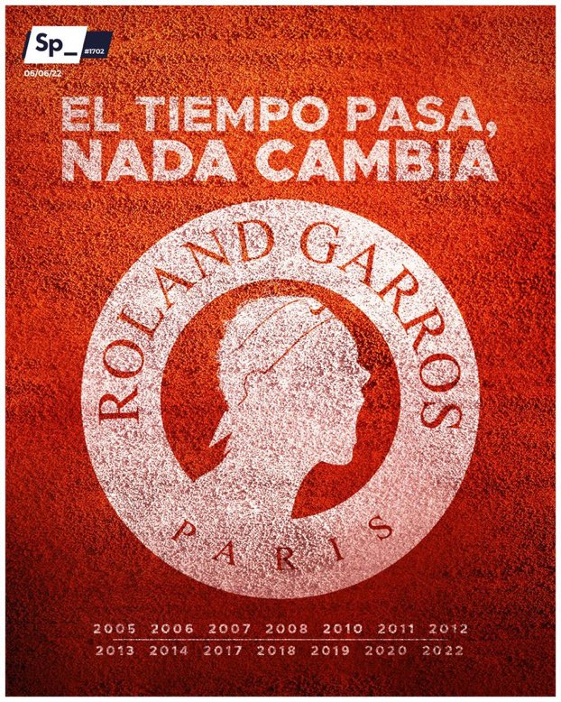 DASanchez__'s tweet photo. El tiempo pasa, nada cambia. Rafael Nadal Parera. ¡Grandes, @SpheraSports! https://t.co/VXf1hun3lQ
