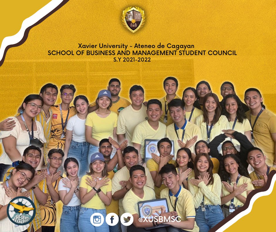XUSBMSC's tweet photo. Ka-Agila, thank you for the trust and support in the academic year 2021-2022. Let us continue breaking boundaries and soar higher as we should๐ฆ
๐
#BreakingBoundaries
#XUSBMSC https://t.co/5jztTMwrS1