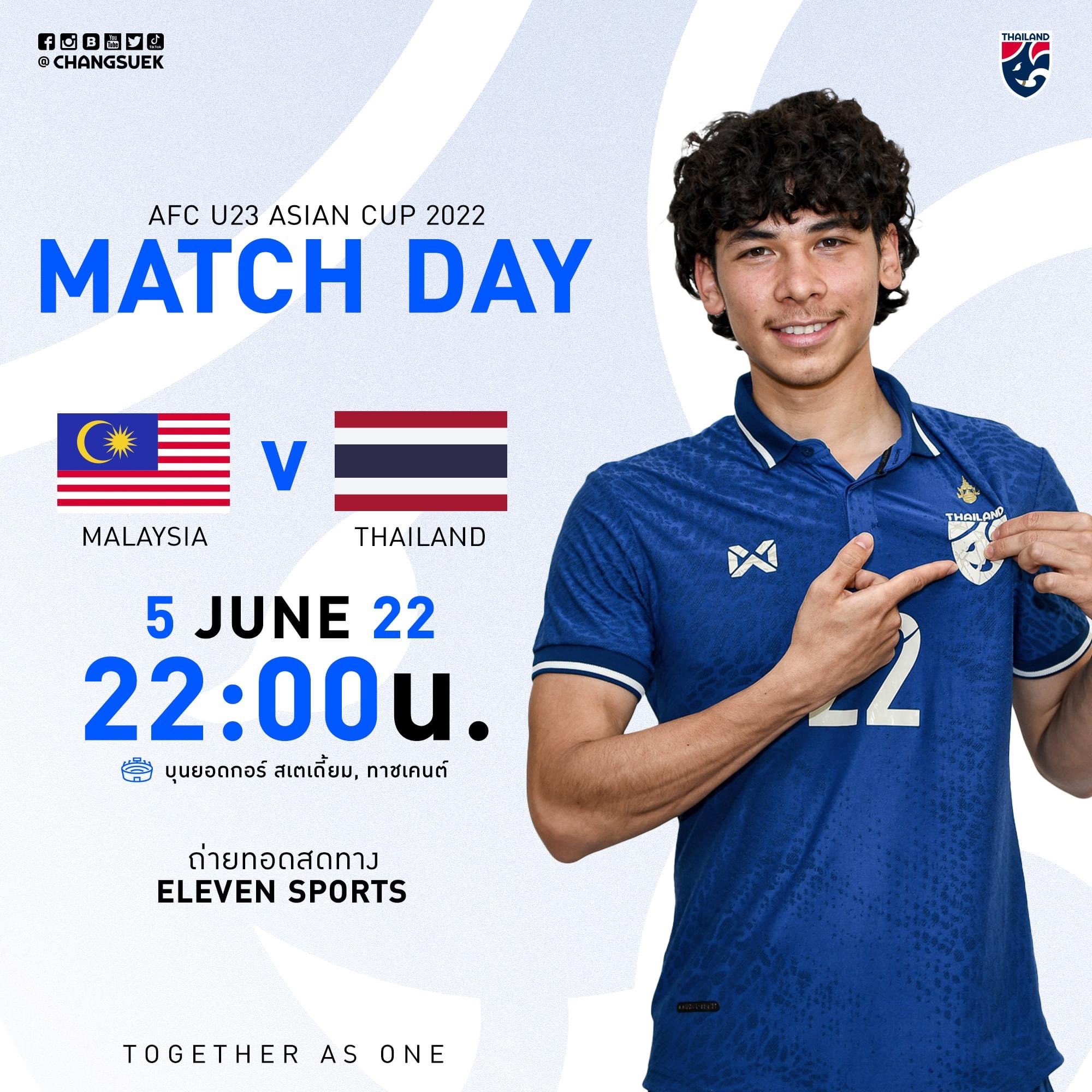 タイサッカードットコム 今夜はafc U23 Asian Cup 22第2戦マレーシア代表対タイ代表の試合が行われます 先日はベトナム代表となんとか引き分けましたが 今回は何とか勝ち点3を獲得したいところですね タイ時間22時 日本時間0時キックオフ