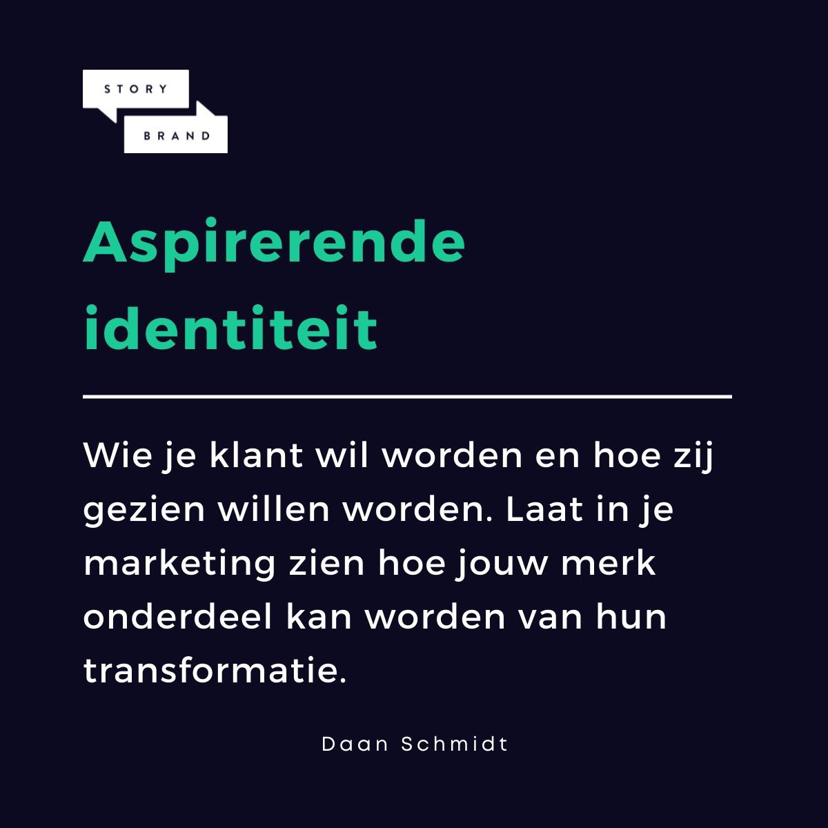 Daan_Schmidt's tweet photo. Denk eens na over wat jouw klanten willen worden. Of nog beter, vraag het ze!

Hoe kun je de manier waarop ze zichzelf zien verbeteren wanneer ze jouw product of dienst kopen? Hoe kan jouw merk onderdeel worden van hun transformatie? 

@storybrandnederland

#marketing https://t.co/T60sLuwQhm