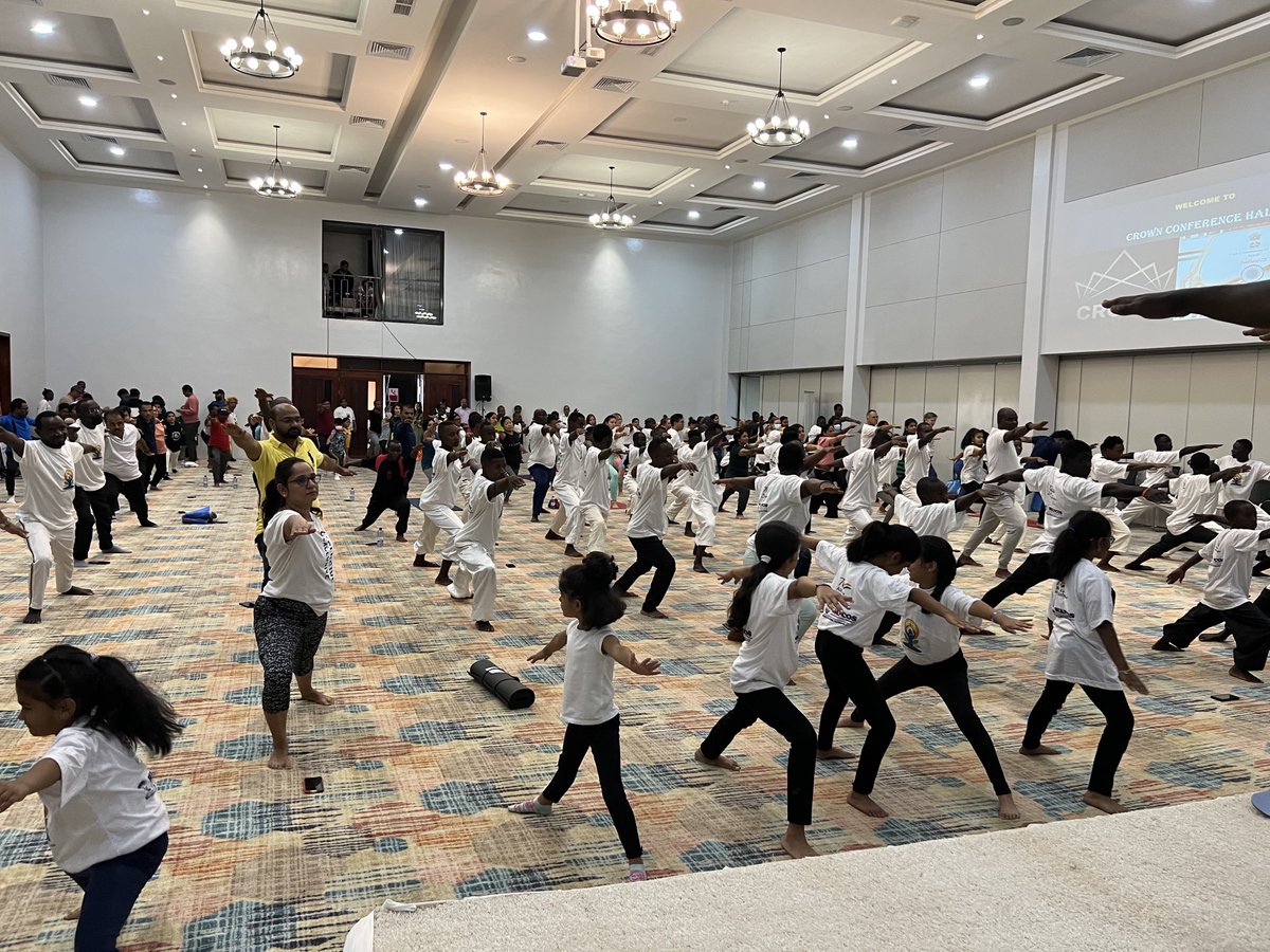DennisKarera1's tweet photo. Not had the kind of exercise in a couple of weeks. Thought Tennis fixes all my sporting requirements but today I realize Yoga is a must do. Join and keep fit. https://t.co/oZCiJSth1a