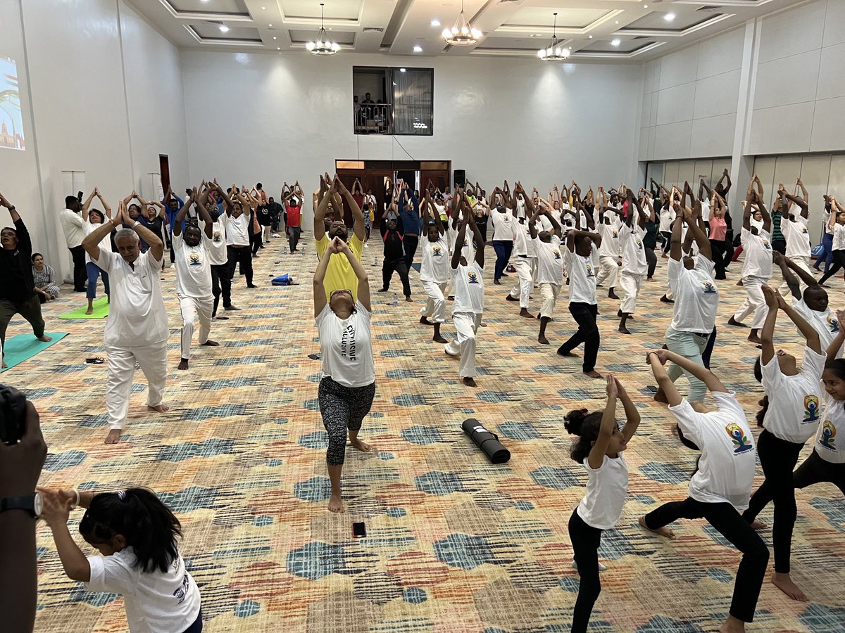 DennisKarera1's tweet photo. Not had the kind of exercise in a couple of weeks. Thought Tennis fixes all my sporting requirements but today I realize Yoga is a must do. Join and keep fit. https://t.co/oZCiJSth1a