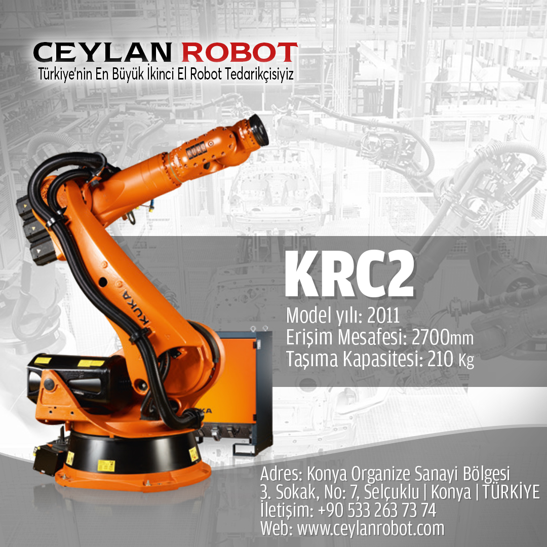 KUKA KRC2
-Türkiye'nin en büyük ikinci el robot stokuna sahibiz.
-Her türlü endüstriyel robot ve yedek parça ihtiyacınız için bizimle iletişime geçebilirsiniz
#Robot #Roboticsolution #endüstriyel #RoboticAutomation #IndustrialRobots #Technology #kuka #Industry #Factoryofthefuture