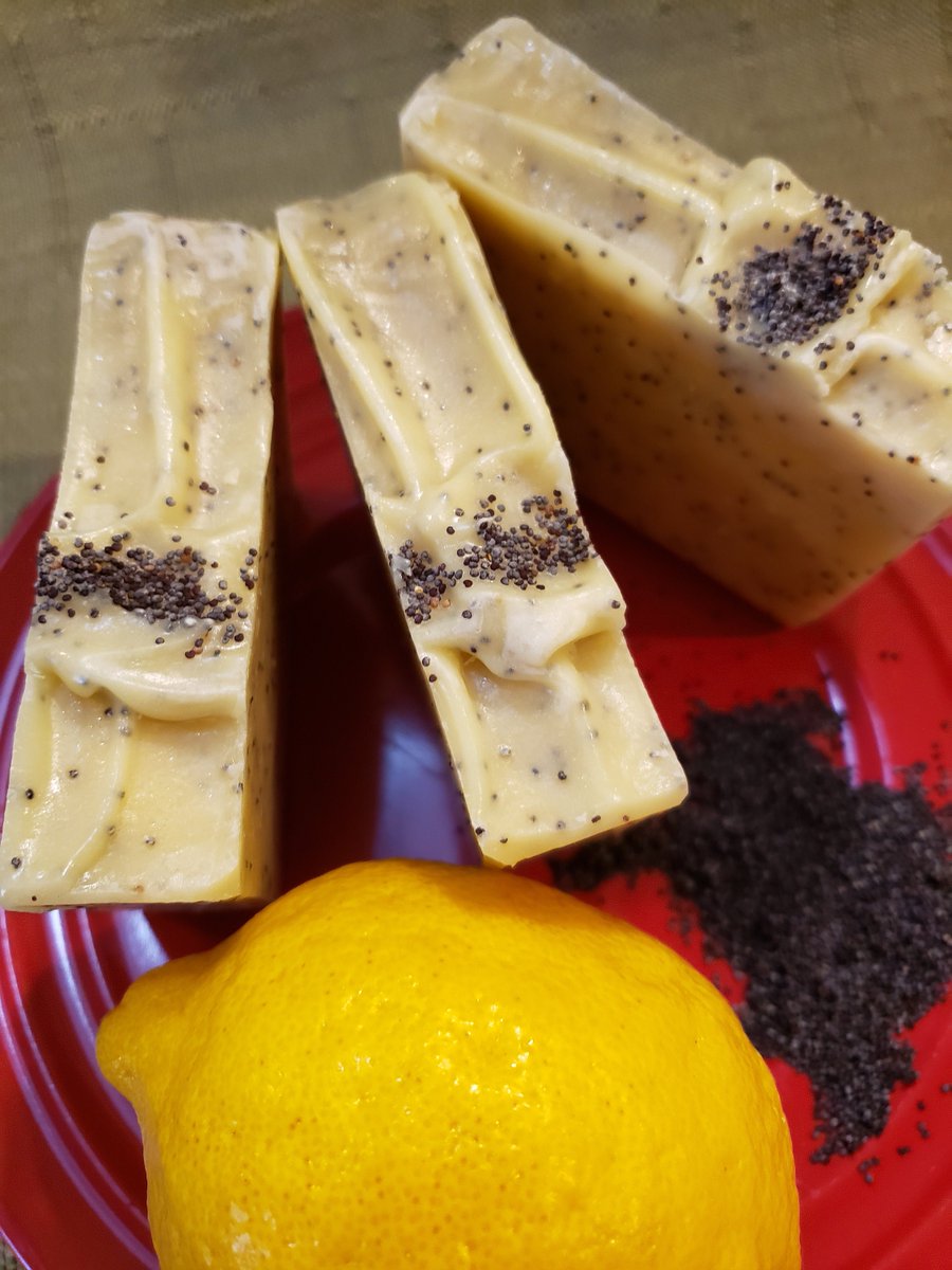 libertysoap's tweet photo. Lemon Poppyseed Soap, Poppy Seed Exfoliant Soap, Large Bar Soap, Essential Oil Soap, Hand-Crafted Soap, Cocoa Butter Soap, Vegan Soap https://t.co/2f6GUP0PIZ #LibertyBathAndBody #ecofriendly ##Handwashing #skincare #Etsy #BodyProduct https://t.co/p3EvGcd5db