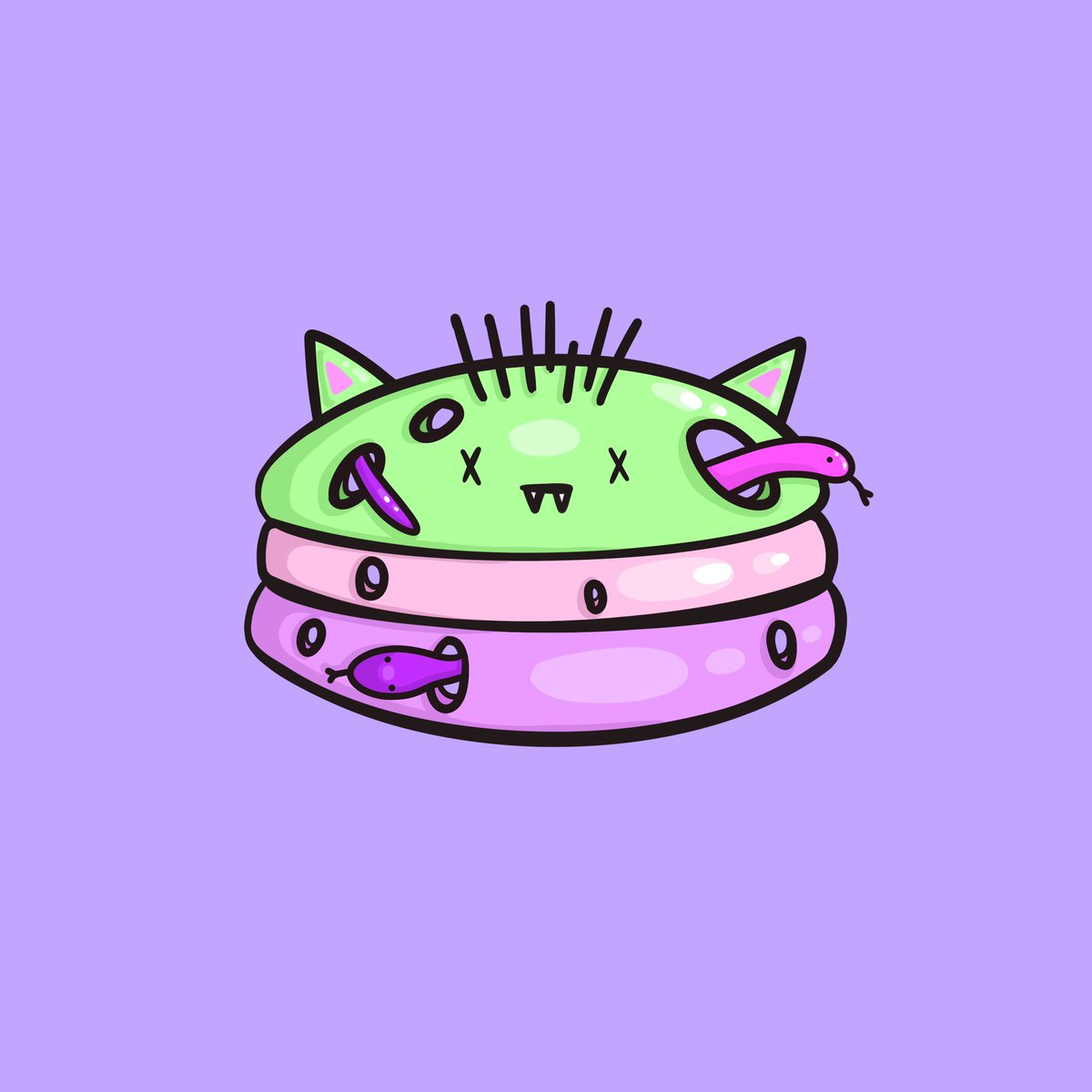 🐍💜🧟‍♂️💚 DROP RARE 💚🧟‍♂️💜🐍

Baby macaron #581 <a href="/opensea/">OpenSea</a> 

0.016 $ETH 💎

‼️ Buy 2 Baby Macaron 🍪🍪 + 1 GIFT Baby Macaron 💝🍪

🌟 Floor price: 0.006 $ETH &amp; $Poly
🌟 Owners: 142
🌟 Sold: 219

opensea.io/assets/ethereu…

#NFTCommunity #NFTdrop
