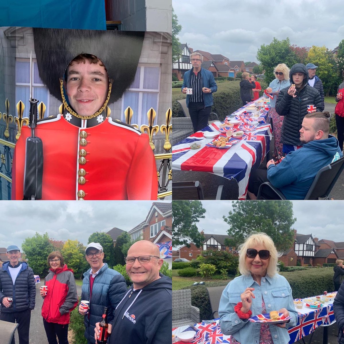 SKingsy's tweet photo. An amazing Lord Close Jubilee party! The weather was hit &amp; miss but we all smiled all day! #JubileeCelebration #PlatinumJubilee #Leicestershire #HM70 #corgi #PlatinumJubileeCelebration https://t.co/BUEGixE0Cg