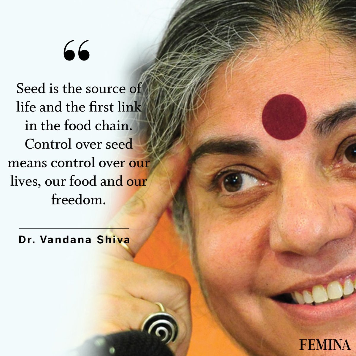 FeminaIndia's tweet photo. Caring for the environment is caring for our soul.
#onelifeoneearth #WorldEnvironmentDay #quotes #drvandanashiva #savetrees #planttrees #greenplanet #gogreen #femina #FeminaIndia https://t.co/IeYf8uoQLi