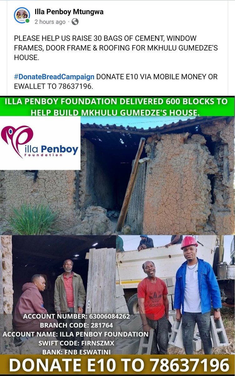 BonkheShabangu's tweet photo. #DonateBread #Charity #impact #ChangingLives #TiniTwitter https://t.co/ywMZGdnUFy