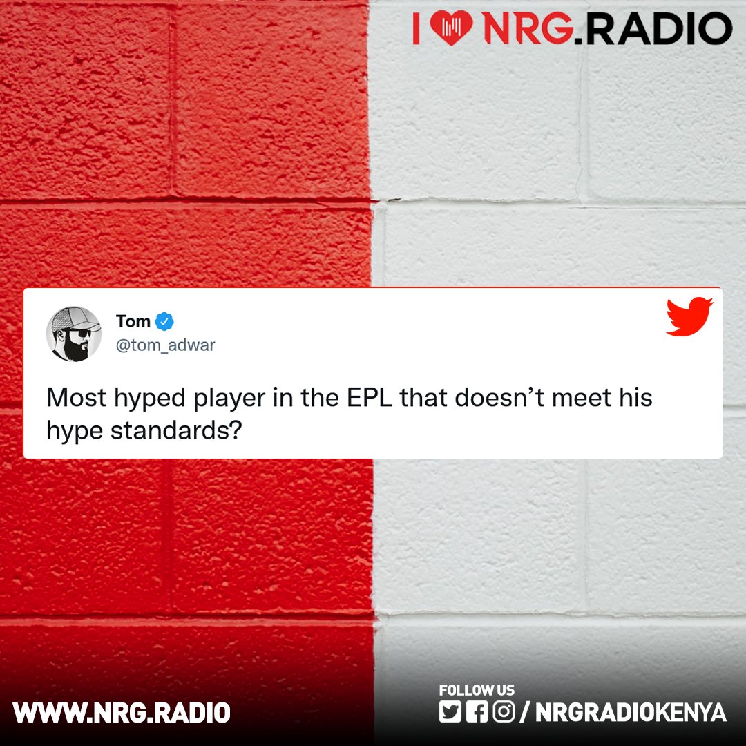 NRGRadioKenya's tweet photo. Which player is it?
#NRGWeekend https://t.co/YJecjViOHS