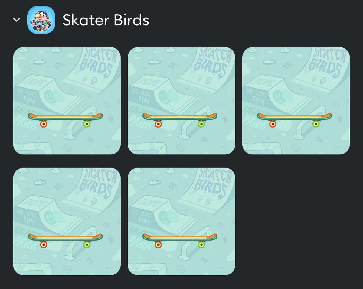 alaric9896's tweet photo. Still chirp chirp chirping along mfers @SkaterBirdsNFT https://t.co/DzyHaj3zJC