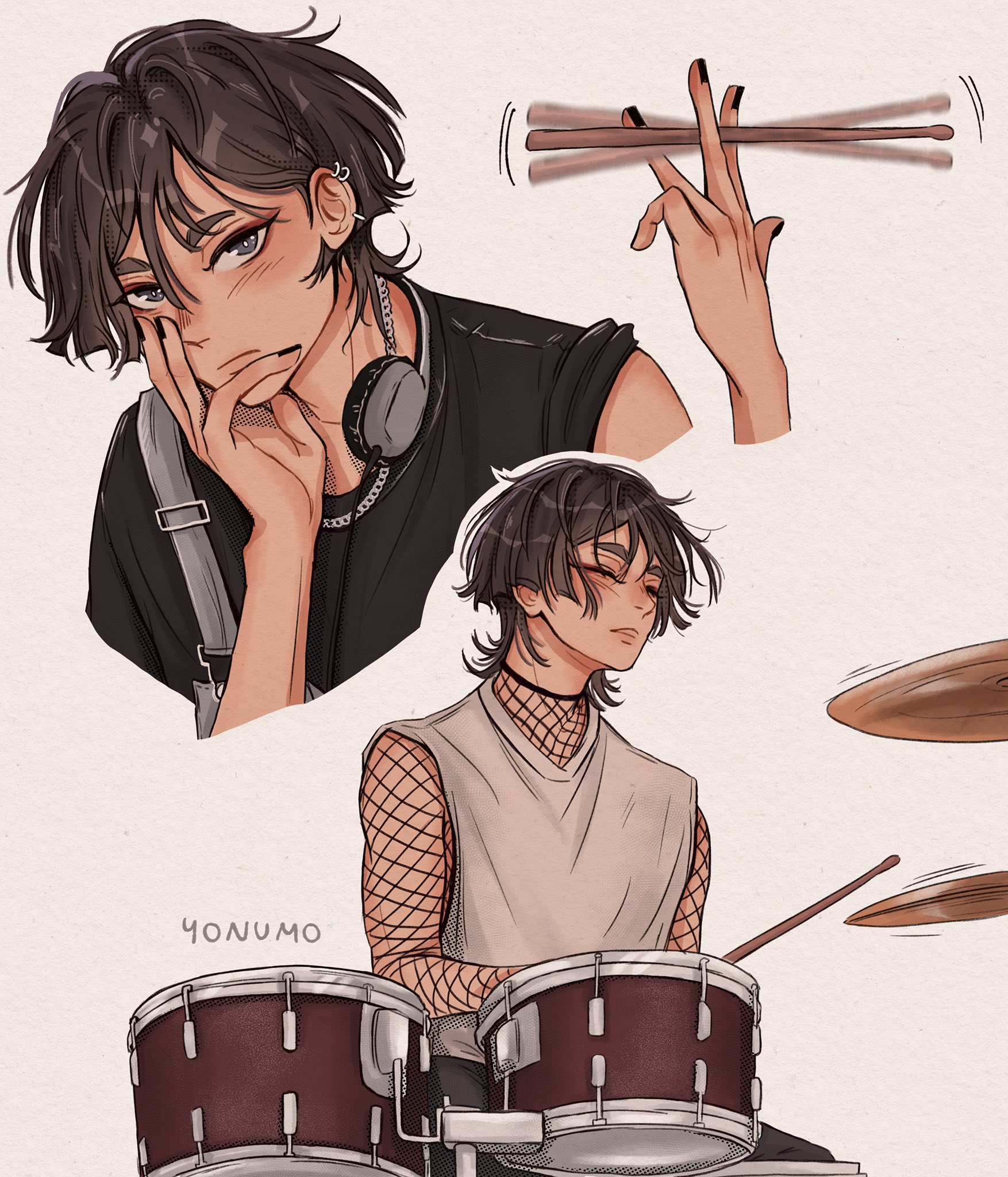 ni ☆ on X: "band AU ( part 1 ) — scaramouche as drummer #scaramouche  #genshinimpact https://t.co/yLpa0l5q1I" / X
