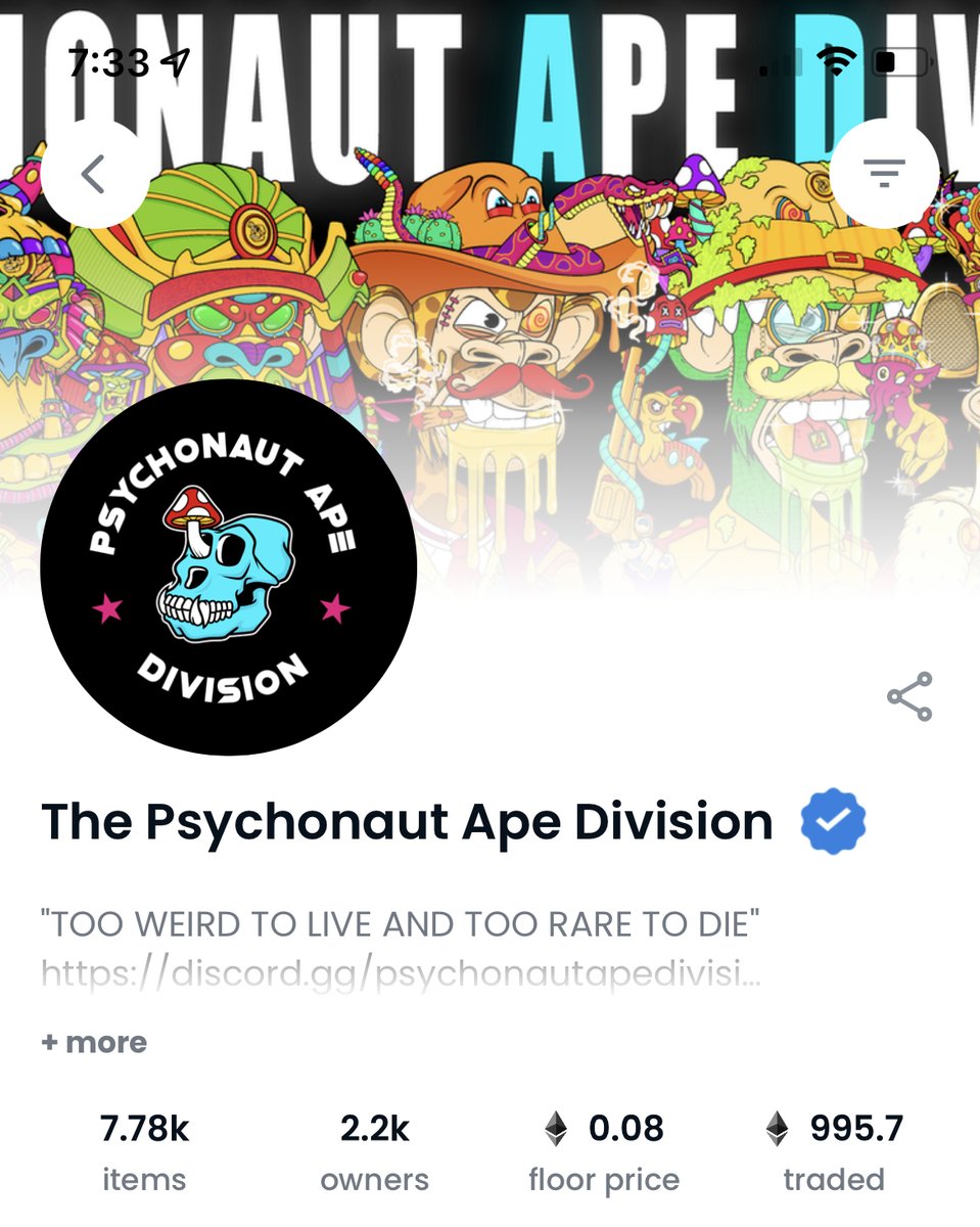 PsychonautApeD's tweet image. Good morning and happy #ShroomSunday! We also have a movie day for the PADFam! Make sure to attend the movie and the twitter space today! 

We are also inching closer to a volume of 1000 ETH on @opensea with a nice rising floor :) 

#PADofficial #PADCrew #PADFam  #PADto1ETH