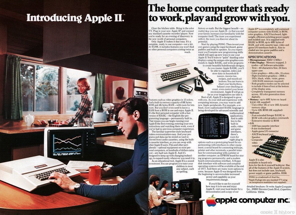 Hoy hace 45 años que salió a la venta el Apple II, el primer ordenador de Apple fabricado en serie, y que supuso su primer gran éxito.