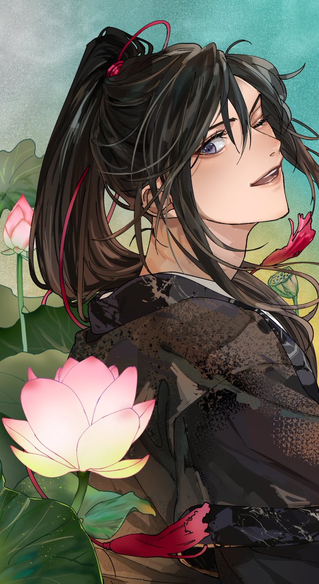 1boy male focus long hair dog black hair weapon bow (weapon)  illustration images