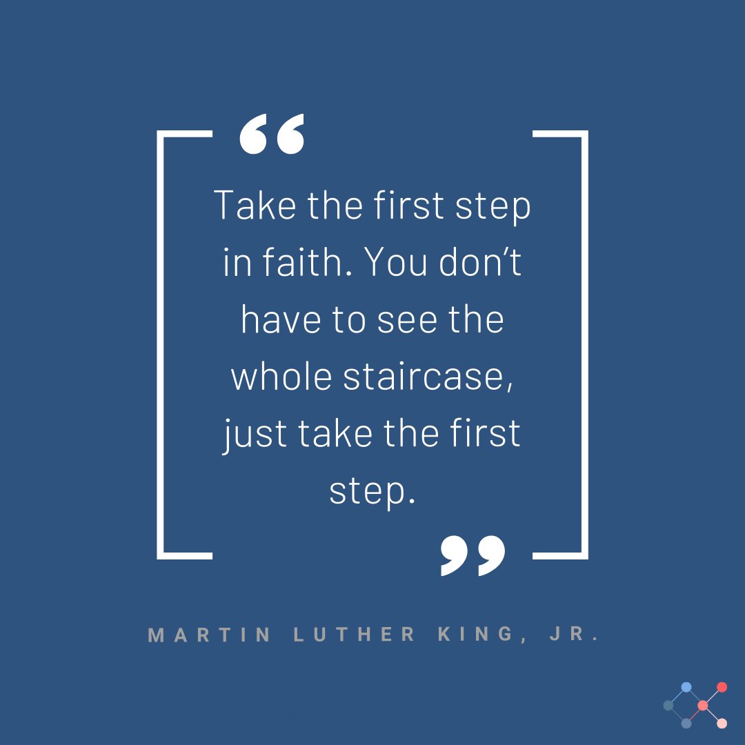 MediaMatchMaker's tweet photo. "Take the first step in faith. You don’t have to see the whole staircase, just take the first step." – Martin Luther King, Jr.
#QOTD #MediaMatchmaker https://t.co/6gZHgZRDqY