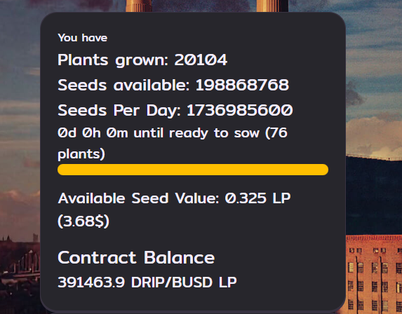 20k plants. Next will be 50k. Compound, compound, compound. Next bull run will be massive!!! #drip #dripgarden <a href="/F0r3x_Shark/">Dr. Dark_Forex M.D.</a>