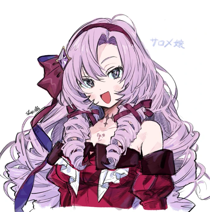 息抜きに描いたサロメ嬢ですわ🦂 